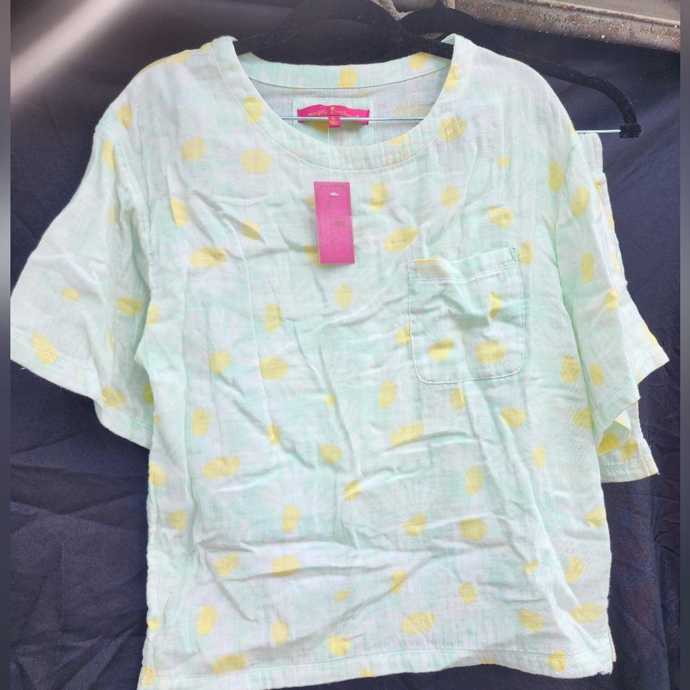 New Simply Southern lemon Lounge set sz sm - Picture 3 of 6